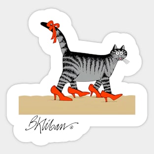 B kliban cat,  cat hotgirl Sticker